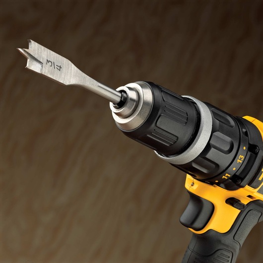 Ratcheting chuck feature of Lithium Ion  Compact Hammer  drill driver