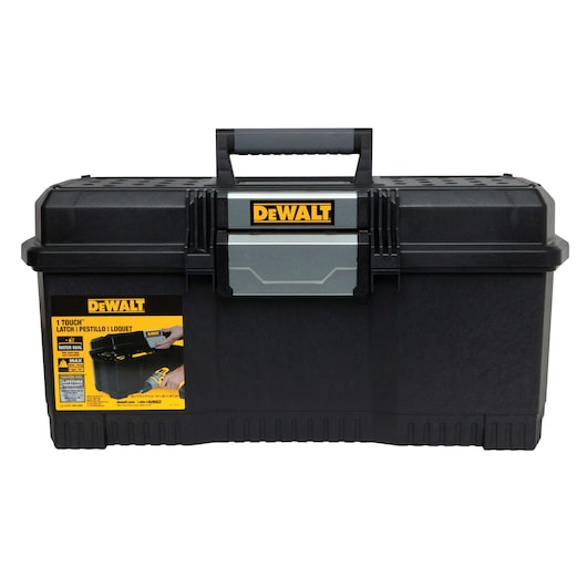 24 inch One touch tool box in packaging.